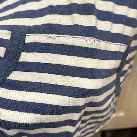 Vineyard  Vines Lightweight Hoodie Blue Stripes Size Small - Picture 6 of 9